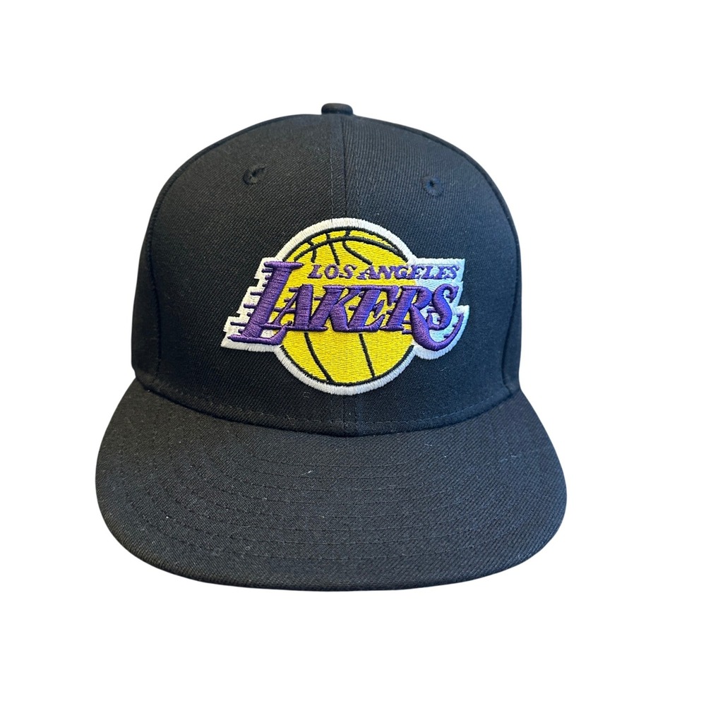 Los Angeles Lakers New Era 59FIFTY Fitted Hat Cap 7 1/2 Black Purple NBA